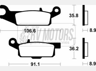 Тормозные колодки SBS 851SI