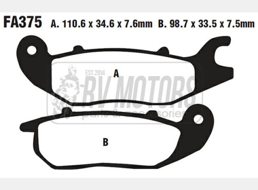 Гальмівні колодки EBC FA375