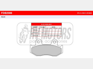 Тормозные колодки FERODO FDB2086P