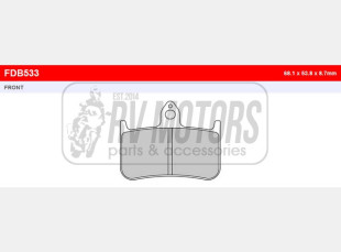 Тормозные колодки FERODO FDB533P