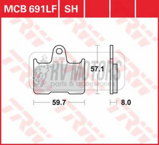 Тормозные колодки TRW LUCAS MCB691SH