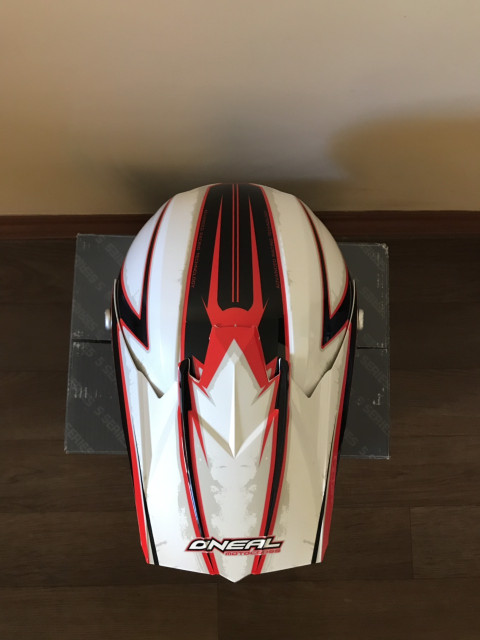 Шлем кросс O'Neal 5 Series friction чёрный/красный/белый. Размер XS.