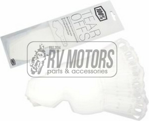 Отрывная пленка для масок 100% 50шт GOGLI ACCURI/STRATA/RACECRAFT 51011-013-02 