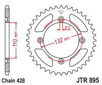 Приводная звезда JT JTR895.50 (PBR 4486)