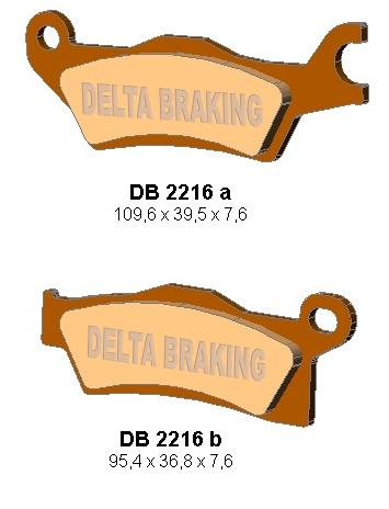 Тормозные колодки DELTA BRAKING DB2216QD-D (FA618)
