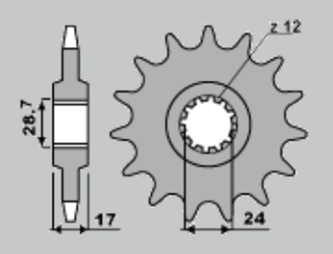 Приводная звезда HONDA CBR 600F '87-'96 JR 29514 (JTF295.14)