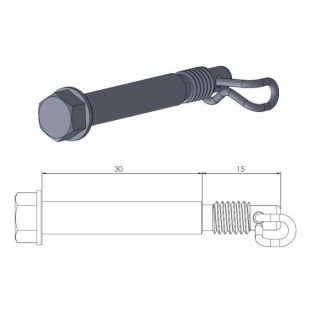 Направляющая передней тормозной колодки MOTO-MASTER M213043