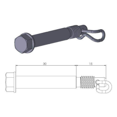 Направляющая передней тормозной колодки MOTO-MASTER M213043