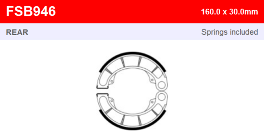 Гальмівні колодки FERODO FSB946