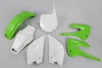 Комплект пластика UFO KAWASAKI KX 85 '13 (зелёный/белый) (KA218E999) KAKIT218999