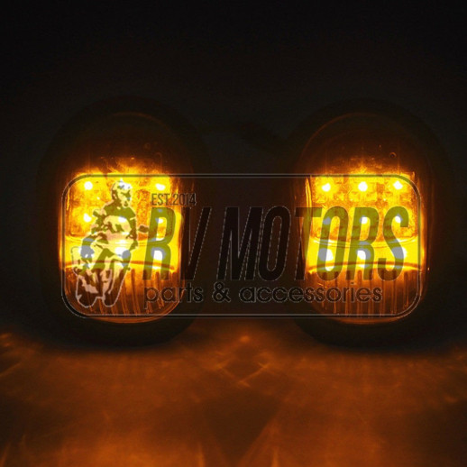 Світлодіодні повороти Flush mount bubble 9 діодів