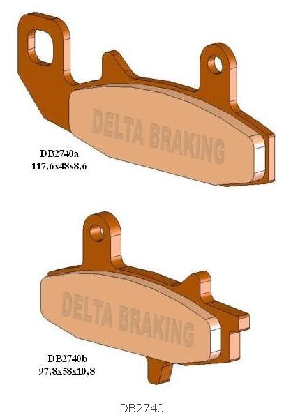 Колодки гальмові DELTA BRAKING DB2740MX-D