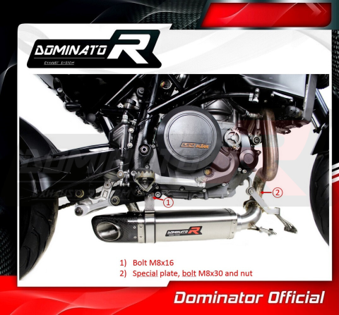 Прямоток DOMINATOR KTM 690 DUKE R HP4 2010 - 2011