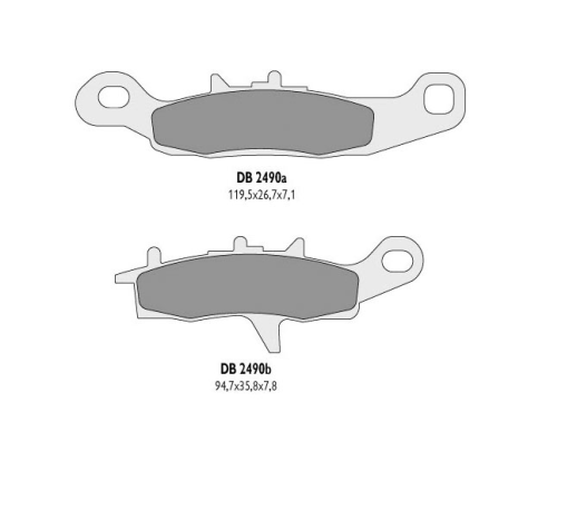 Колодки гальмівні DELTA BRAKING DB2490OR-D (FA342)