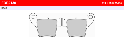 Гальмівні колодки FERODO FDB2139SG=FDB2139SG PLUS
