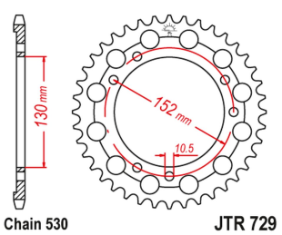 Приводная звезда CAGIVA ELEFANT 750/900 '90-98', GRAND CANYON 900 '99' JT JTR729.46