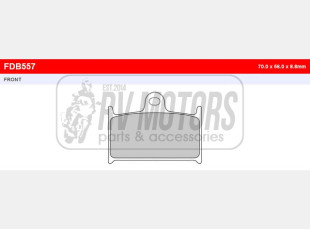 Тормозные колодки FERODO FDB557P