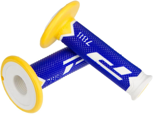 Ручки руля PROGRIP PG788 (22+25MM 115MM) белый/синий/жёлтый (PG788/23) PA078800WBY