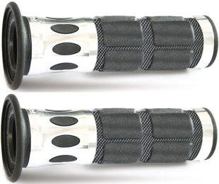 Ручки руля PROGRIP (22+25MM 115MM) серебро PG744S