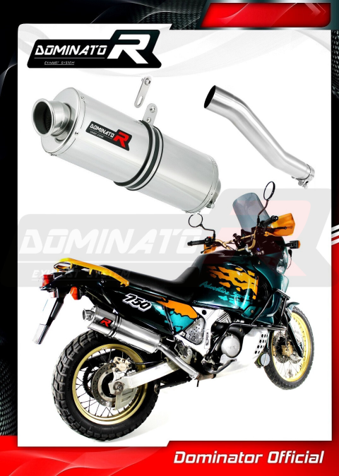 Прямоток DOMINATOR HONDA XRV 750 AFRICA TWIN RD07 1993 - 1995 овальный