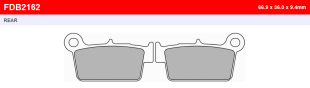 Тормозные колодки FERODO FDB2162SG = FDB2162SG PLUS