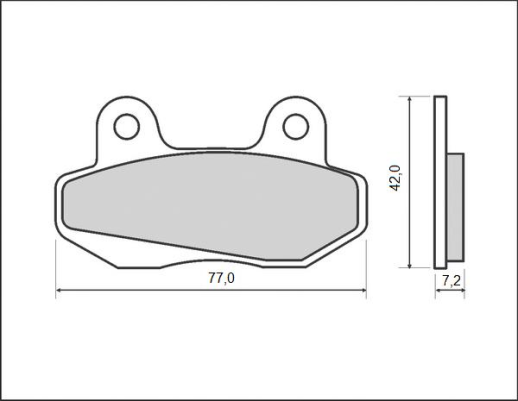 Гальмівні колодки BRENTA FT 3069 (FA86)