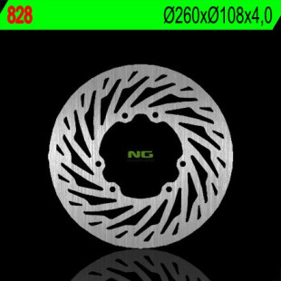 Тормозной диск NG передний YAMAHA XT 125X 05-09, DT 50 SM 05-07, DT 50X 03-06 (260x108x4) NG828