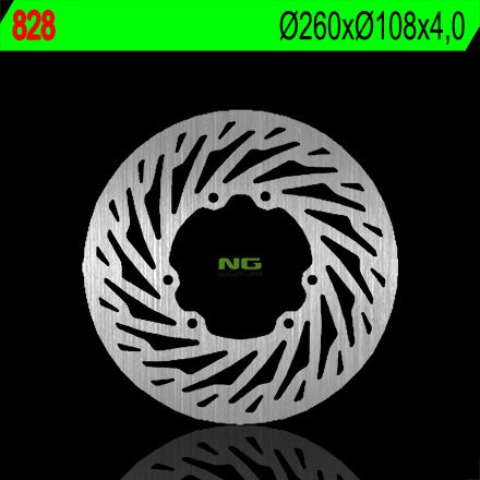 Тормозной диск NG передний YAMAHA XT 125X 05-09, DT 50 SM 05-07, DT 50X 03-06 (260x108x4) NG828