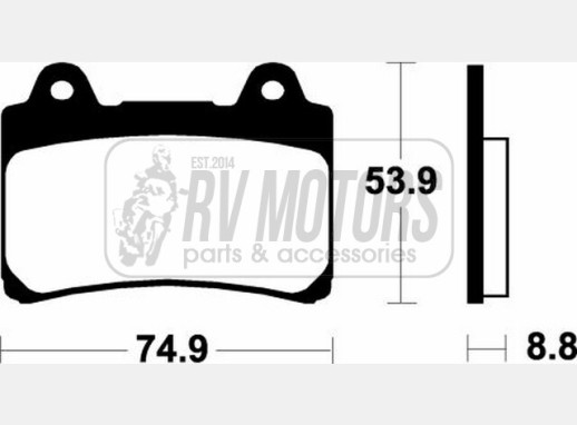 Гальмівні колодки SBS 613HF