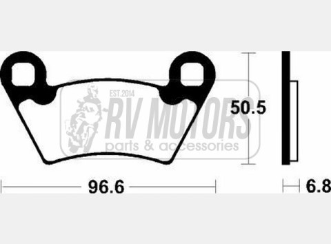 Тормозные колодки SBS 800ATS