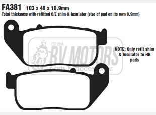 Тормозные колодки EBC FA381V