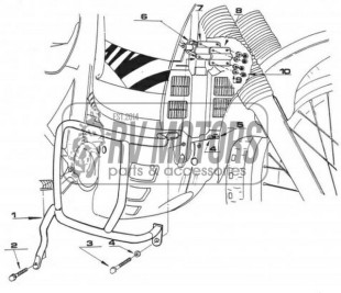 Защитные дуги Kappa Honda XL 600V Transalp (97-99) KN22
