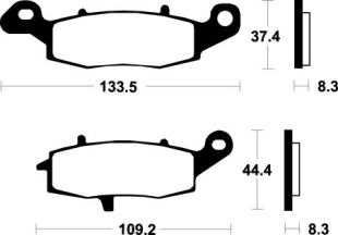 Тормозные колодки SBS 704HS 