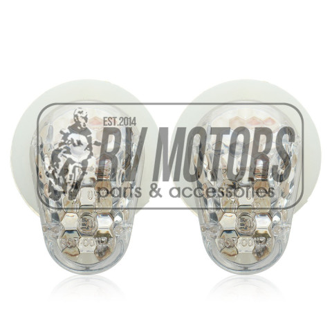 Светодиодные повороты Flush mount 12 диодов прозрачные