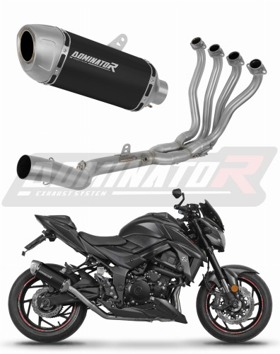 Полная система выхлопа Suzuki GSX-S 750 2017-2020 DOMINATOR S6 черный