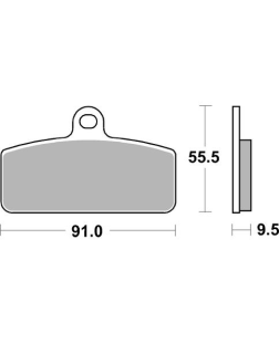 Тормозные колодки SBS 959PSI