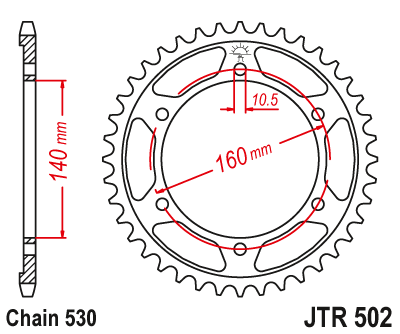 Привідна зірка JR 502.45 (JTR 502.45)