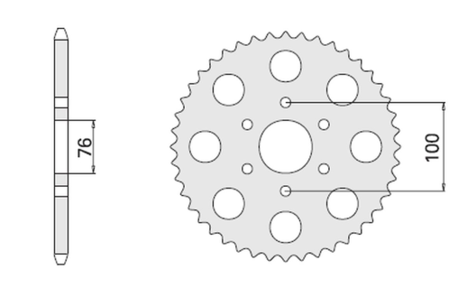 Приводная звезда SUZUKI GS 1000/ GSX 1100 E CHT 81842K (JTR818.42)