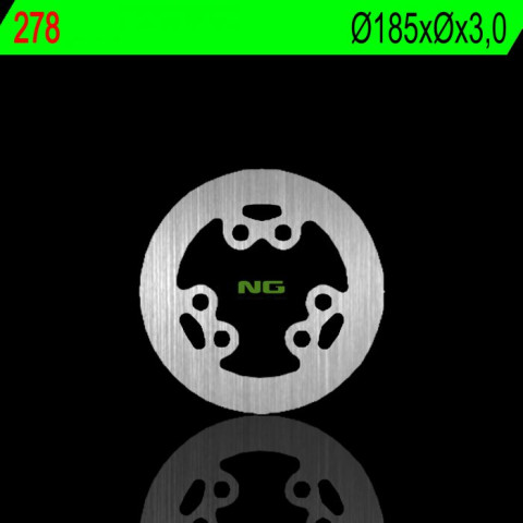 Тормозной диск NG передний SHERCO TRIAL 125/250 00-01, ENDURO 200 00-01 (185MMX3,0MM) (6X15,5MM) NG278