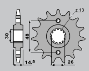 Приводная звезда HONDA CB 1300 '03-'13 CHT 33918K (JTF339.18)