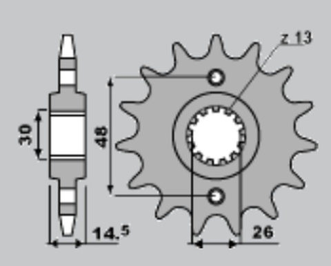 Приводная звезда HONDA CB 1300 '03-'13 CHT 33918K (JTF339.18)