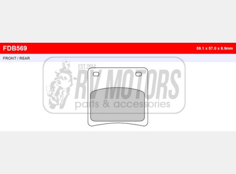 Тормозные колодки FERODO FDB569P