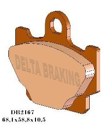 Тормозные колодки DELTA BRAKING DB2167MX-D (FA81)