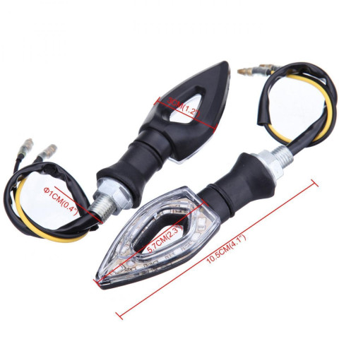 Светодиодные повороты Arrow 12 черные 