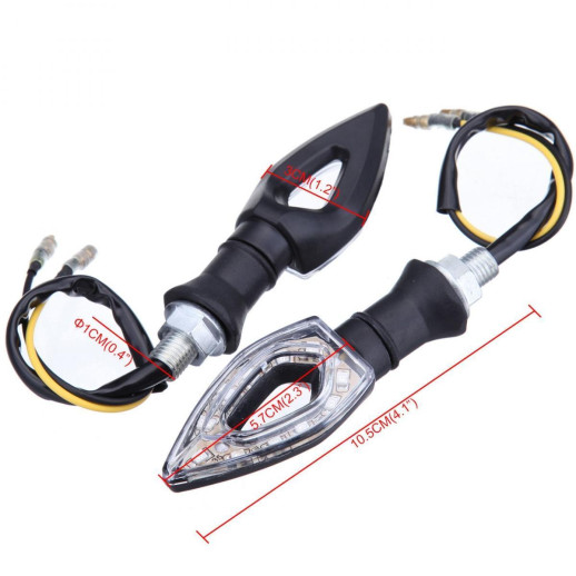 Світлодіодні повороти Arrow 12 чорні 