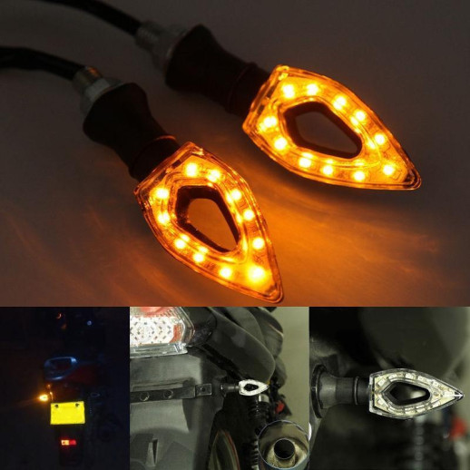 Світлодіодні повороти Arrow 12 чорні 