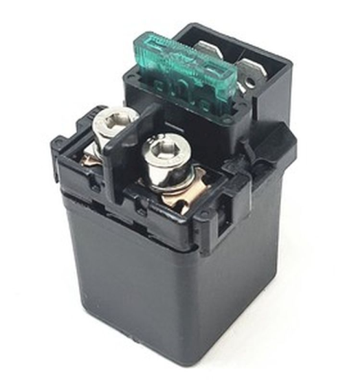 Реле стартера HONDA CB 300F '17-18, CB 1300F '03-05, CBR 600RR '03-12, CBR 900RR '98-01, CBR 600 (F2/F3/F4) '94-06, XRV 750 AFRICA TWIN '93-00, KAWASAKI VN 1500 '96-04, Z 750 '07-20, ZX-9R '98-03 (OEM 27010-0787;35850-MR5-007) (150A) DZE 10422-01