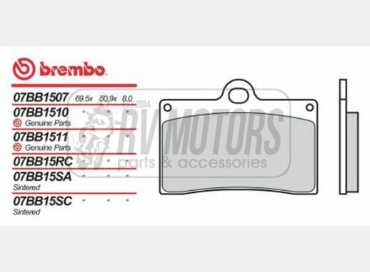 Гальмівні колодки BREMBO BRM 07BB15RC