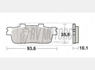 Тормозные колодки SBS 201HF
