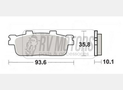 Гальмівні колодки SBS 201HF
